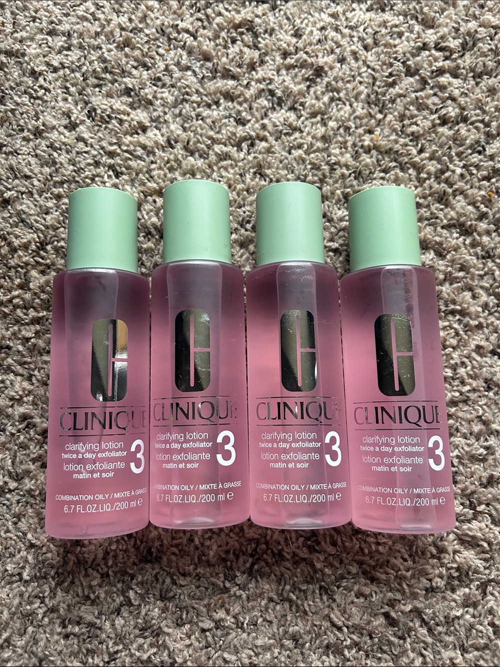 Clinique Clarifying Lotion 3 - Pink with Mint Caps